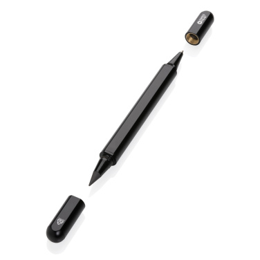 Logo trade promotional products image of: Swiss Peak Storm RCS recycled aluminum dual tip pen