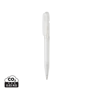 Logotrade promotional gift image of: Devin GRS certified RABS pen transparent