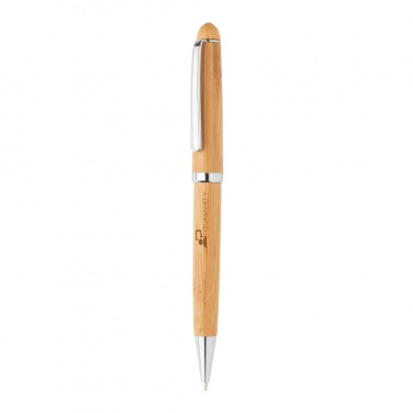 Logo trade promotional giveaways picture of: Bamboo pen in box