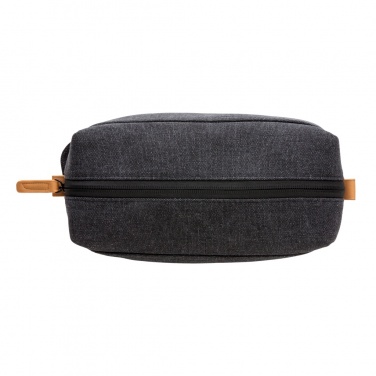 Logo trade promotional items image of: Canvas toiletry bag PVC free