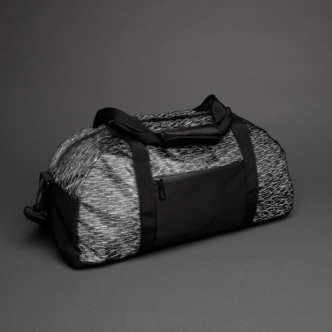 Logo trade corporate gifts image of: AWARE™ RPET Reflective weekend bag