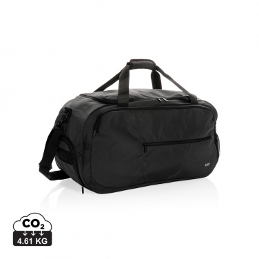 Logo trade promotional gifts image of: Swiss Peak AWARE™ RPET sports duffel bag