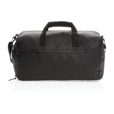 Logo trade business gifts image of: Fashion black weekend bag PVC free