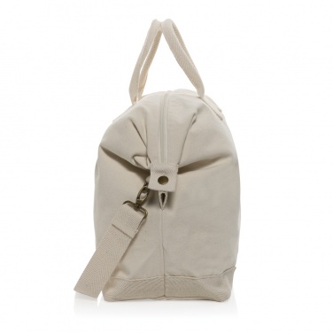 Logotrade corporate gifts photo of: Kezar AWARE™ 500 gsm recycled canvas deluxe weekend bag
