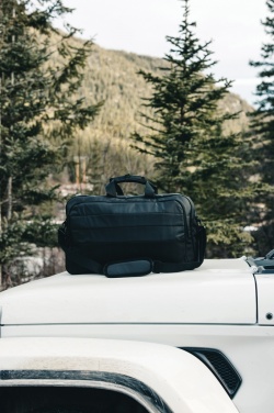 Logo trade promotional giveaway photo of: Armond AWARE™ RPET weekend duffel bag