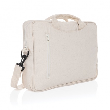 Logo trade promotional products image of: Laluka AWARE™ recycled cotton 15.4 inch laptop bag