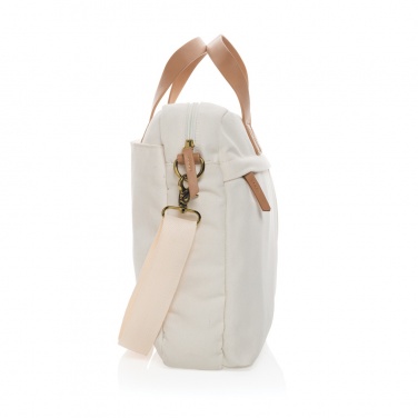 Logo trade promotional giveaways image of: Impact AWARE™ 16 oz. recycled canvas laptop bag