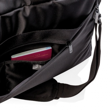 Logo trade promotional giveaway photo of: Swiss Peak RFID duffle with suitcase opening