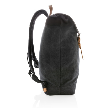 Logotrade promotional giveaway image of: Canvas laptop backpack PVC free