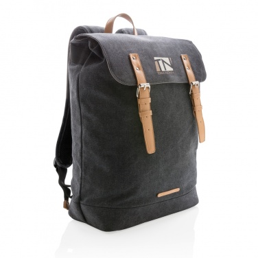 Logotrade business gifts photo of: Canvas laptop backpack PVC free