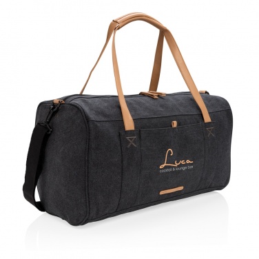 Logotrade business gift image of: Canvas travel/weekend bag PVC free