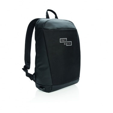 Logo trade corporate gifts picture of: Madrid anti-theft RFID USB laptop backpack PVC free