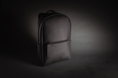 Logo trade promotional products image of: Swiss Peak deluxe PU laptop backpack PVC free