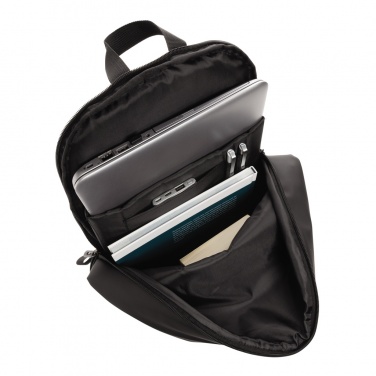 Logo trade promotional merchandise image of: Smooth PU 15.6"laptop backpack