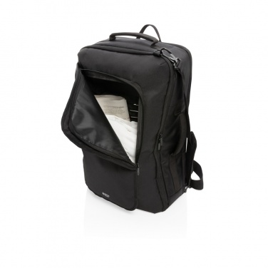 Logo trade business gifts image of: Swiss peak convertible travel backpack PVC free