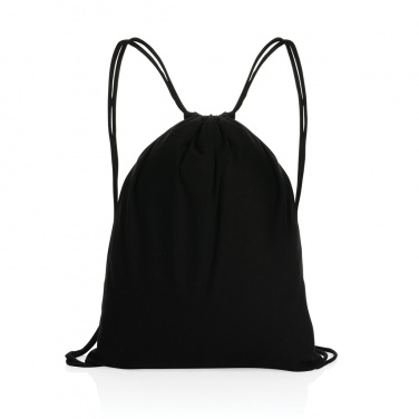 Logotrade promotional products photo of: Impact AWARE™ recycled cotton drawstring backpack 145g