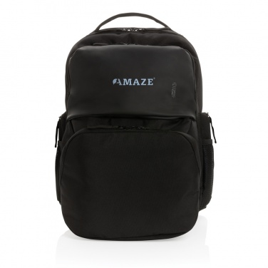 Logo trade promotional giveaways picture of: Swiss Peak AWARE™ RPET 15.6 inch commuter backpack
