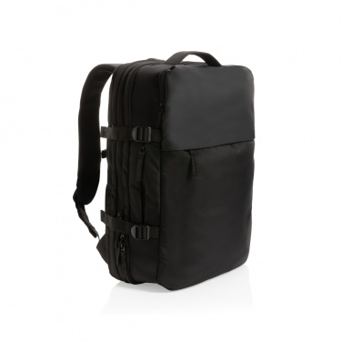 Logo trade corporate gifts image of: Swiss Peak AWARE™ RPET 15.6' expandable weekend backpack
