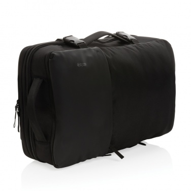 Logo trade promotional gifts image of: Swiss Peak AWARE™ RPET 15.6' expandable weekend backpack