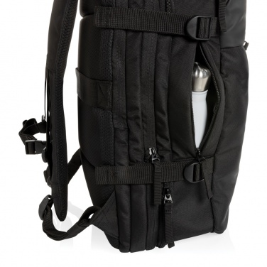 Logo trade promotional giveaways image of: Swiss Peak AWARE™ RPET 15.6' expandable weekend backpack