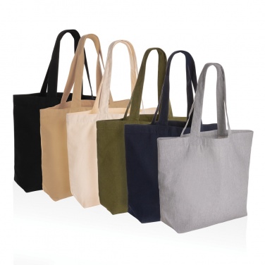 Logo trade promotional gifts picture of: Impact Aware™ 240 gsm rcanvas shopper w/pocket undyed