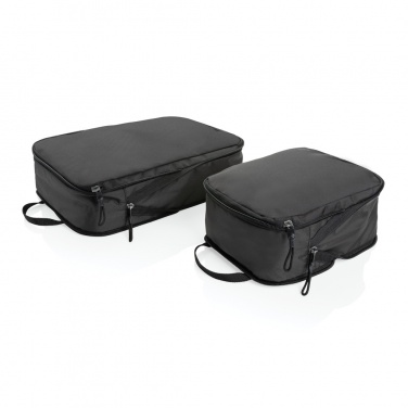 Logotrade promotional product picture of: Swiss Peak Ridge AWARE™ RPET compression travel cubes 2pc
