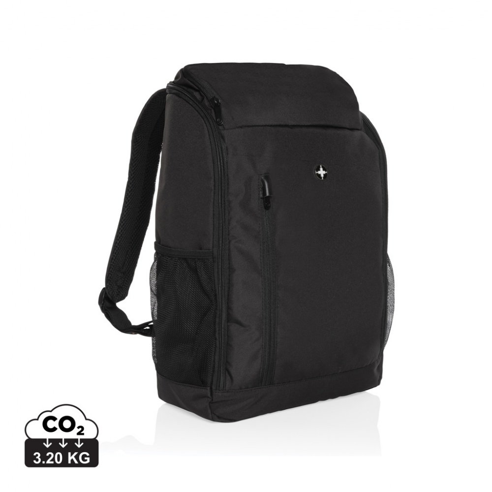 Logotrade promotional item picture of: Swiss Peak AWARE™ easy access 15.6'' laptop backpack