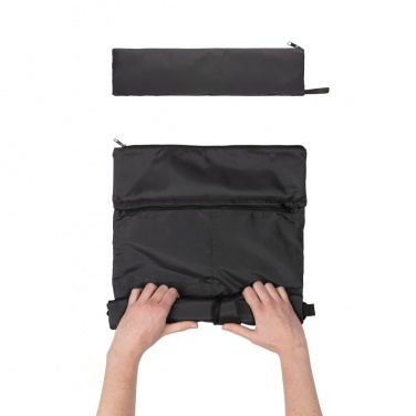 Logotrade promotional giveaway image of: Dillon AWARE™ RPET lightweight foldable backpack