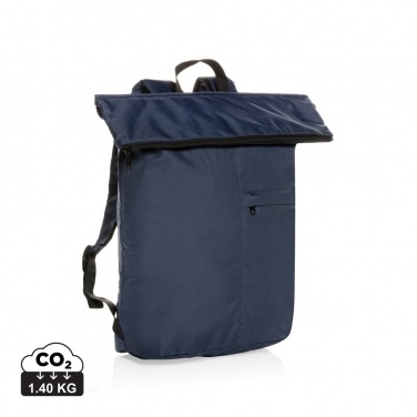 Logo trade corporate gift photo of: Dillon AWARE™ RPET lightweight foldable backpack