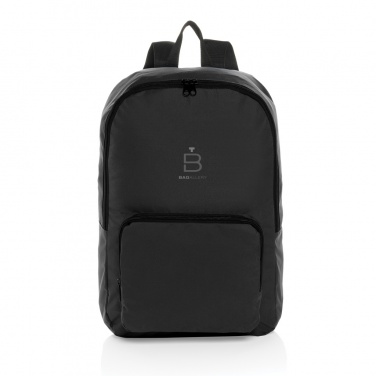 Logo trade promotional gifts picture of: Dillon AWARE™ RPET foldable classic backpack