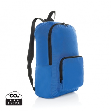 Logo trade promotional giveaway photo of: Dillon AWARE™ RPET foldable classic backpack