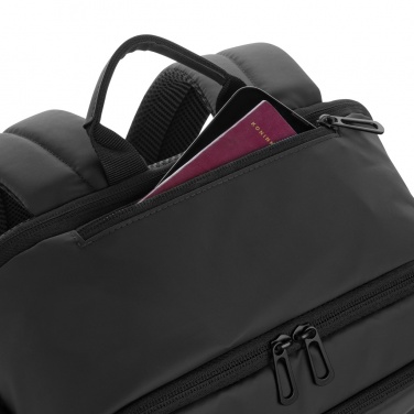 Logo trade promotional merchandise photo of: Armond AWARE™ RPET 15.6 inch deluxe laptop backpack