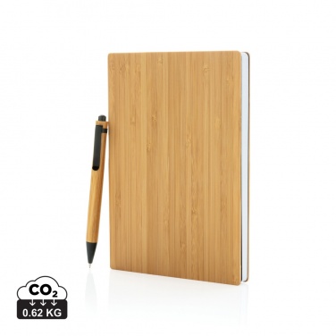 Logotrade promotional items photo of: A5 Bamboo notebook & pen set