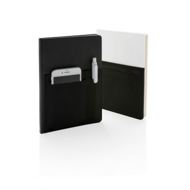 Logo trade promotional items picture of: A5 Deluxe notebook with smart pockets