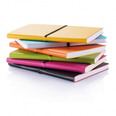 Logo trade promotional item photo of: Deluxe softcover A5 notebook