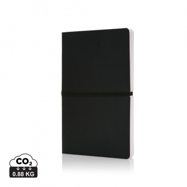Logo trade promotional gifts image of: Deluxe softcover A5 notebook