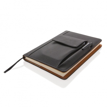 Logotrade promotional product image of: Notebook with phone pocket