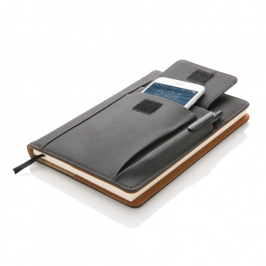 Logotrade business gift image of: Notebook with phone pocket