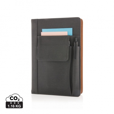 Logotrade promotional product image of: Notebook with phone pocket