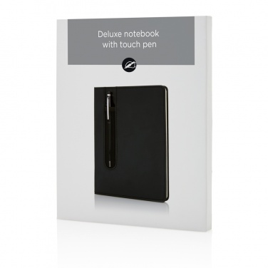 Logotrade promotional item image of: Standard hardcover PU A5 notebook with stylus pen