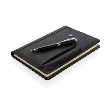 Logotrade promotional product picture of: Refillable notebook and pen set