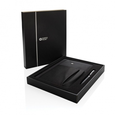 Logotrade promotional item picture of: Refillable notebook and pen set