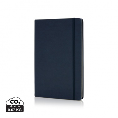 Logo trade promotional gifts image of: Deluxe hardcover PU A5 notebook