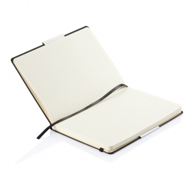 Logo trade promotional items image of: Deluxe hardcover A5 notebook