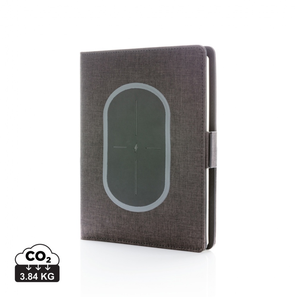 Logotrade promotional items photo of: Air 5W wireless charging notebook cover A5