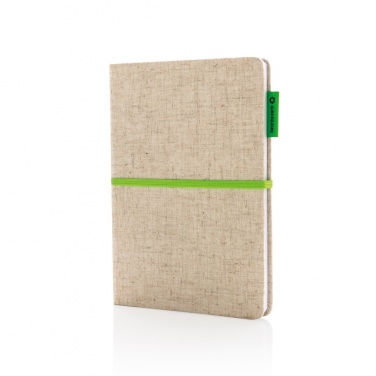Logotrade promotional gift image of: A5 jute notebook