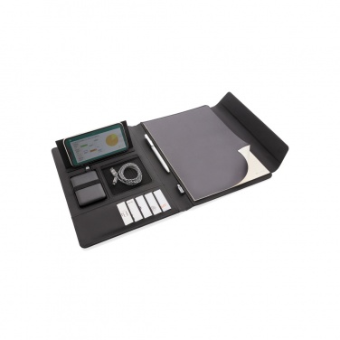 Logotrade advertising product picture of: Fiko 5W wireless charging portfolio A4 with powerbank