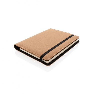 Logo trade corporate gifts image of: Deluxe cork portfolio A5 with pen