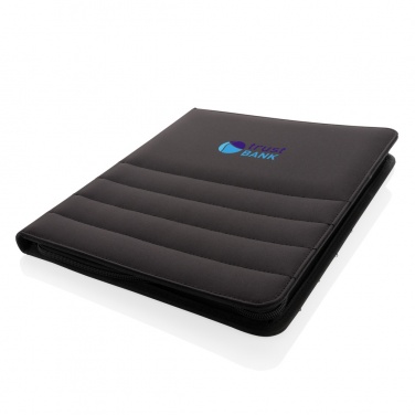 Logotrade corporate gift image of: Impact AWARE™ RPET A4 portfolio with zipper