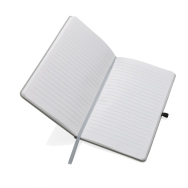 Logo trade promotional gift photo of: Recycled leather hardcover notebook A5